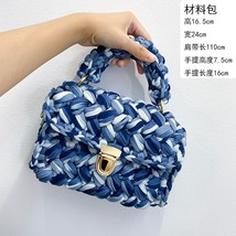 2021 Ladies Handbag Small Flip Wallet Fashion Rope Woven Ladies Handbag Designer - £46.72 GBP