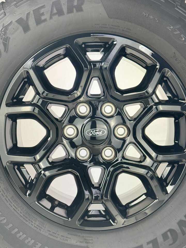 Ford F150 OEM 18" Black Wheels Goodyear AT Tires Fits 2015-2025 TPMS LUG NUTS Item image 8