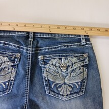 Apt 9 Capri Jeans Women’s Sz 4 (27×25) Low-Rise Embroidered Rhinestones Stretch image 11