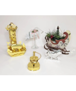 Christmas Ornaments Lot of 6 Metal 3D Noahs Ark Noel Violin Sleigh Guitar - $34.99