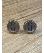 Vintage Initial G Gold Tone Cufflinks Men&#39;s Estate Jewelry Find KG - $376.33 MXN