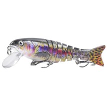 8 Segements Fishing Lures Sin Multi Jointed Minnow Swimbait Fishing Tackle Lifel - £38.05 GBP