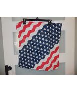 20&quot; Wavy American Flag Bandana Handkerchief Scarf 100% Cotton Made In Th... - €4,32 EUR