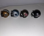 NFC south Set of 4 Mighty Mini NFL Football Helmet  Face Guard to Back  - £8.01 GBP