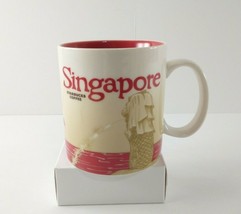 2013 Starbucks Singapore - Red Merlion Global Icon Series Coffee Mug Cup Unused! - £27.64 GBP
