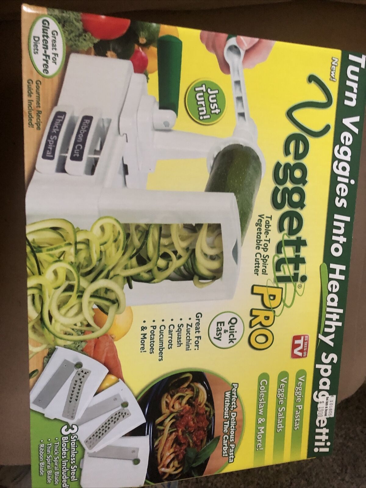 Veggetti Pro Vegetable Spaghetti Slicer Chopping Machine As Seen on TV! NEW - $24.75