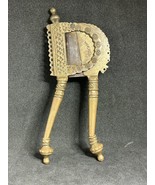 Rare Original Antique Hand Nussknacker Engraved Bronze India - $1,415.06 MXN