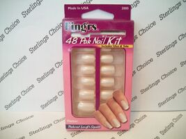 Fing'rs French Manicure Nail Kit #2085 Flatter Perfect Length Square - $11.80