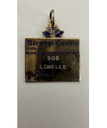 Vintage Sterling Silver Marriage License Charm “Bob &amp; Lenelle” - €12,79 EUR