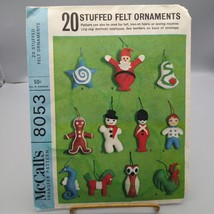 Vintage Sewing PATTERN McCalls 8053, Christmas Decorations MCM, 1965 20 Stuffed - £39.58 GBP