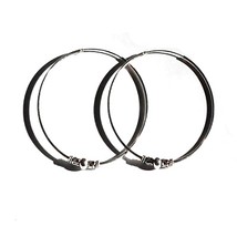 Sterling Silver Bali 50mm Endless Hoop Earrings - $34.66