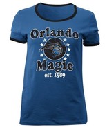 NWT NBA Orlando Magic Women&#39;s Large Baby Jersey Short Sleeve Ringer Tee ... - £16.41 GBP