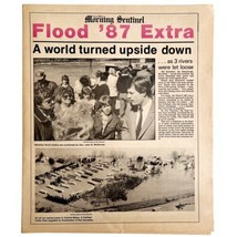 1987 Kennebec Flood Newspaper Morning Sentinel Maine 87 Flood Extra Alt ... - £29.86 GBP