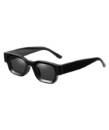 Polarized Rectangle Sunglasses For Men Women Chunky Square Thick Frame G... - £20.39 GBP