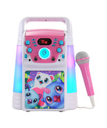 Hatchimals Colorful Flashing Lights Karaoke Machine with Microphone - £73.59 GBP