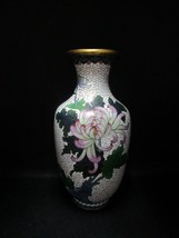 Vintage Chinese Coisonne Enamel Chrysanthemum  Bluebird 9&quot; - £110.79 GBP