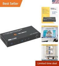 HDMI Splitter 1 in 2 Out 4K 120Hz 8K 60Hz, HDMI 2.1 Splitter Supports 8K... - $102.46