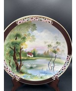 UCAGCO Seasons Occupied Japan Plate Swans 9.5&#39; - £33.56 GBP