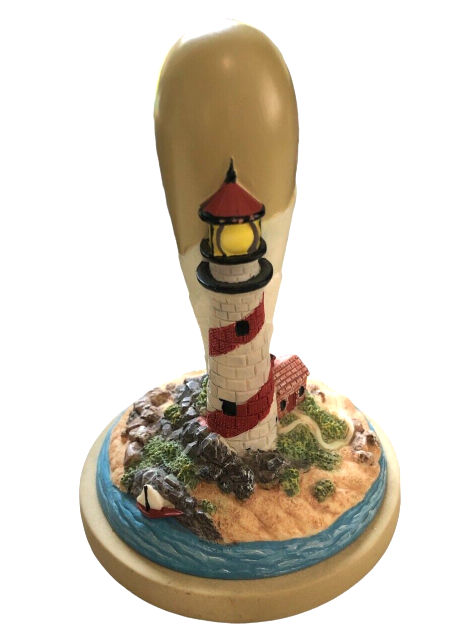 Brown Bag Collectible Lighthouse No 41 Cookie Stamp 1998 Nautical Decor Figurine - $13.20