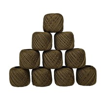 Mercerized Cotton Crochet Thread Sewing Yarn Knitting Embroidery Thread 10 Ball - £13.31 GBP