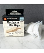 Vintage Black &amp; Decker Dustbuster 2-Pack Filter Bags 93-008A New Old Sto... - $14.20