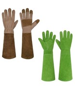 2 Pairs of Pruning Gloves Long &amp; Ladies Leather Gardening Gloves, Thorn ... - $3,155.32 MXN