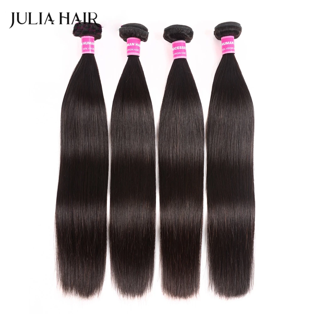 Ali Julia Malaysian Straight Human Hair Bundles 8 Inches to 30 Inches 1/3/4 - £46.96 GBP+
