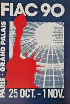 International Contemporary Art Fair - Original Poster - Grand Palais-1990 - $156.09