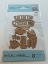 Spellbinders D-Lites Die Cut Set 8 Sunday Drive with Santa Christmas Card Making - £9.41 GBP