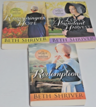 Lot of 3 Spirit of the Amish books by Beth Shriver Harvest - Complete Set Series - £13.36 GBP