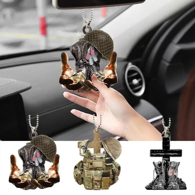 Car Rearview Mirror Pendant 2D Acrylic Car Rearview hanging Ornament With - £11.75 GBP+