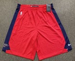 New Orleans Pelicans Nike Dry-Fit NBA Red Shorts Men’s XXXL 3XL New Bask... - £45.08 GBP