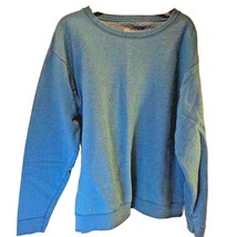 Hanes Comfort Blend Men&#39;s Sweatshirt Blue Scoop Neck Long Sleeve Pullover XL New - £11.08 GBP