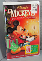 Disney&#39;s Mickeys Once Upon A Christmas VHS New Sealed Hype Stickers NO 1... - £7.16 GBP