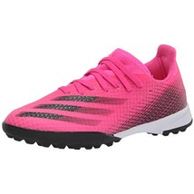 adidas Boy&#39;s X GHOSTED.3 Soccer Clear FW6927 Shock Pink/Black Size  4.5M - $36.12