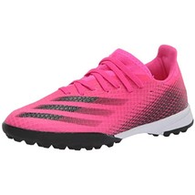 adidas Boy&#39;s X GHOSTED.3 Soccer Clear FW6927 Shock Pink/Black Size  4.5M - £28.37 GBP