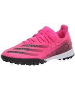 adidas Boy&#39;s X GHOSTED.3 Soccer Clear FW6927 Shock Pink/Black Size  4.5M - £28.42 GBP