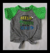 My Life Doll Save the Bees Plant More Tree Clean the Seas Top for 18&quot; Doll - $10.62 CAD
