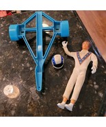 Vintage 1970s Evel Knievel Ideal Figure With Helmet &amp; Scramble Van Trail... - $68.20 CAD