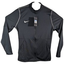 Nike Womens Black FIT DRY Full Zip Stretch Long Sleeve Track Jacket Size Medium - £31.89 GBP