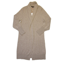 NWT Quince Mongolian Cashmere Duster Cardigan in Oatmeal Open Front Sweater M - £64.85 GBP