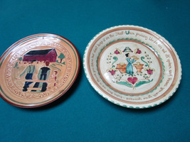 PENNSBURY HANDCRAFTED POTTERY 2 PLATES 8&quot; AND 9&quot; [*3D]  - £75.17 GBP