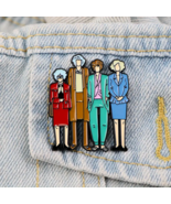 GOLDEN GIRLS Large Enamel Pin ♡ Blanche, Rose, Dorothy, Sophia ☆ 80s TV ... - $180.88 MXN