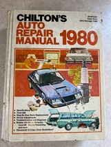 Chilton&#39;s 1980 Auto Repair Manual Vintage Hardcover Books For American Cars 1973 - £9.94 GBP