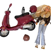 Mattel My Scene Barbie with Vespa Scooter Helmet Original Outfit EUC - $49.49