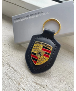 Porsche Designed Crest Key Ring Chain Black Toy Accessories - $130.00