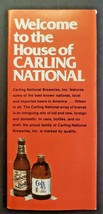 Vitnage Carling Pamphlet Fold Out Beer Brands House of Carling (B6) - $18.99