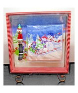 Winter Snowman Cutting Board Spreader Napkin Appetizer Set New In Box - $12.11 CAD