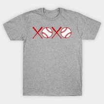 Xoxo Love Baseball Hugs And Kisses Red And White T-Shirt - $316.69 MXN