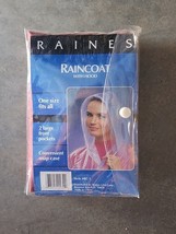RAINES - RAINCOAT WITH HOOD - Burgundy - One Size Fits All - NIP - $15.11